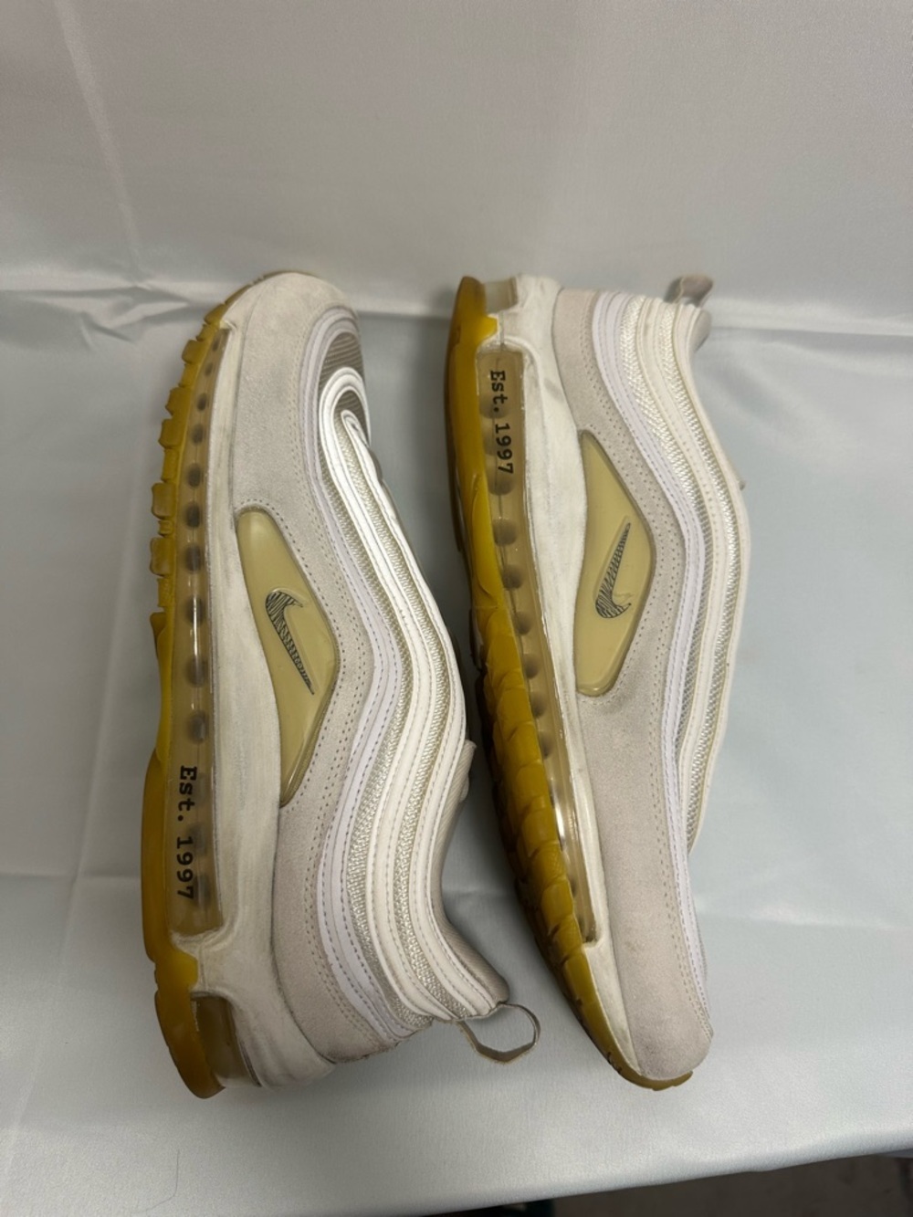 Nike Air Max 97 “White Gum” Sneakers Mens Size 12 - Picture 4 of 8
